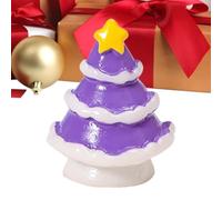 Tree Ornaments - Mini Resin Christmas Trees, Creative Little Tree Ornament Set |Resin Mini Christmas Trees For Bedroom, Living Room, Mantel, Shelf, Tiered Tray, Party Decoration, Tabletop Holiday