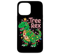 TREE REX Christmas Costume T-Rex Dinosaur Xmas Light Family Custodia per iPhone 13 Pro Max