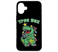 Tree Rex dolce albero di Natale Dino Natale X-Mas Custodia per iPhone 16 Plus