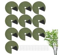 Tree Rings Landscaping - Protezione ecologica per la base 'albero, cerchio regolabile per paesaggio, bordo resistente alle intemperie con struttura robusta, accessorio da giardino ideale per prati