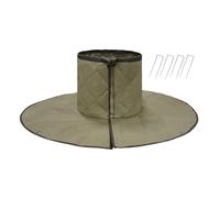 Tree Root Cover - Adjustable Protection Wrap with 4 Ground Nails, Weather-Resistant Tree Root Barrier, Easy Installation, Shield for Palm, Stump, Garden, Landscape Care