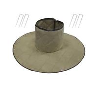 Tree Root Protector - Adjustable Wrap for Outdoor Courtyard | 600d Quilted Cotton with 4 Ground Nails, Shield Guard, Stump Palm Protection, Weather Resistant Garden Barrier