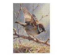 Tree Sparrow Puzzle 500 Pezzi Idea Regalo Figlio Mascota Aves Gioco Educativo Creativo Ragazzi Rilassamento Pressione Ridotta A Scuola 500 PCS