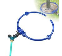 Tree Sprinkler Ring - ABS Material, Adjustable Slow Release Irrigator, Y Hose Splitter | 360 Degree Tree Irrigation System For Raised Garden Beds, Shrubs, Patio, Outdoor Plant Watering