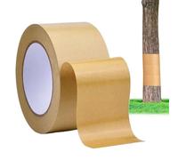 Tree Tape - Long Adhesive Caterpillar Wrap, 2-Inch Wide Kraft Paper, Slippery Protective Barrier, Heavy Duty | Practical Plant Protection Strip For Garden Lawn Orchard Backyard Outdoor