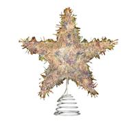 Tree Top Decoration Ornament - Lighted Holiday Decor | Star Christmas Tree Topper | Decorative for DIY Enthusiasts Apartment Church Living Room Bedroom Office Party Planners Fireplace Window Display