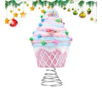 Tree Topper - Candy Tree Topper | Christmas Tree Topper | Torta Decor For Christmas Tree Top, Christmas Decoration, Cute Torta Dessert Christmas Tree Topper, Holiday Decoration - Christmas Decor