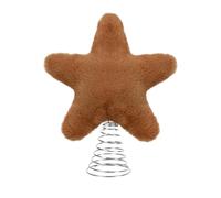 Tree Topper, Metal Spring Star Ornament, Holiday Seasonal Decor for Indoor Outdoor Use, Simple Attachment Design, Shimmering Gold Finish, Home Mantel Shelf Desk Accent