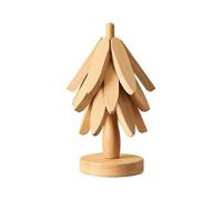 Tree Trivet Set - Heat Resistant Foldable Pads, Wooden Coaster Collection Protecting Surfaces, Expandable Kitchen Shield Accessory, Decorative Countertop Guard Ensemble | Dining Table Placement, Farmh