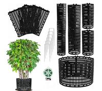 Tree Trunk Protector - 10PCS ABS Tree Guard 38.1x25.4cm | Sun Protection Țree Trunk Cover With Stakes | Trèe Bark Protector From Animals For Garden Orchard Backyard Landscaping Driveway Park