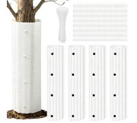 Tree Trunk Protector Guard - 5 Pieces Bark Wrap Animal Blocking Barrier | Young Saplings From Wildlife And Harsh Weather With A 5-piece Interlocking Bark Wrap Designed To Shield Delicate