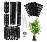 Tree Trunk Protector - Sun Protection 10 pezzi - Tree Protection from Deer with Stakes - for Outdoor Garden Orchard Backyard Driveway Landscaping Park Pruners Mower