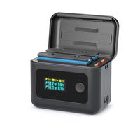 Treeboy Hub caricabatterie intelligente per accessori Insta360 X4 Air, doppia custodia di ricarica rapida da 24 W con display LCD che mostra SOC della batteria, batterie non incluse