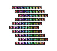 Treedix 10x10 RGB LED Light Stick Matrix, Indirizzabile 10 Bit LED RGB con Scheda Driver Integrata, DC 5V compatibile con Arduino e Raspberry Pi