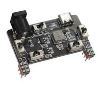 Treedix Modulo di alimentazione per breadboard, 3,3 V/5,5 V, 0,15 A/2 A, con porta USB di tipo C e porta DC da 2,1 mm, moule di ricarica per esperimenti elettronici basetta