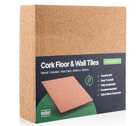 Treefloor Piastrelle autoadesive in sughero naturale, 300 mm x 300 mm x 4 mm (numero di pezzi: 20)