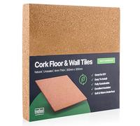 Treefloor Piastrelle autoadesive in sughero naturale, 300 mm x 300 mm x 4 mm (numero di pezzi: 9)