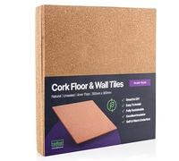 Treefloor Piastrelle in Sughero Naturale, 300 x 300 x 4 mm, Confezione da 9