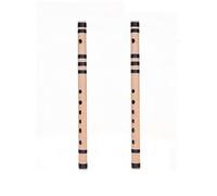 TreegoArt Flauto musicale indiano professionale decorativo per la casa, accordato naturale, tipo C, confezione da 2