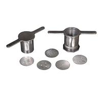 TreegoArt Sev Sancha macchina multiuso in acciaio inox con 5 diversi dischi per Namkeen e Snack Making Tool - Confezione da 1
