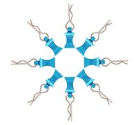 Treehobby 8 fermagli per carrozzeria dell'auto, perno a clip per corpo in metallo, con linguette compatibili con 1/8 1/10 1/12 Traxxas Axial Redcat Arrma Losi Tamiya HPI HSP SCX10 TRX4 SCX10 RC auto (blu)