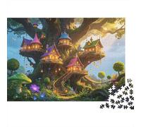 Treehouse Village Puzzle 1000 Pezzi Riciclato Mondo delle Favole Puzzles per Ragazzi e Ragazze Parent Child Game Props Developing Boy & Girl‘s Intelligence Educativo 38x26cm/1000pcs