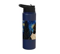 Treeing Walker Coonhound Cane Van Gogh Notte stellata Stainless Steel Insulated Water Bottle
