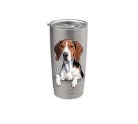 Treeing Walker Coonhound Cute Peeking TWC Amante dei cani Bicchiere termico in acciaio inox doppia parete