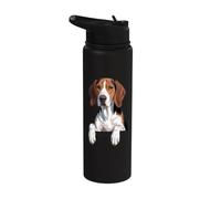 Treeing Walker Coonhound Cute Peeking TWC Amante dei cani Stainless Steel Insulated Water Bottle