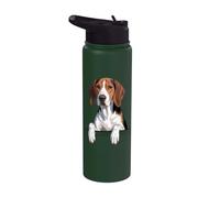 Treeing Walker Coonhound Cute Peeking TWC Amante dei cani Stainless Steel Insulated Water Bottle
