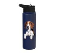 Treeing Walker Coonhound Cute Peeking TWC Amante dei cani Stainless Steel Insulated Water Bottle