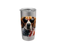 Treeing Walker Coonhound Dog 4 luglio Proprietario americano USA Bicchiere termico in acciaio inox doppia parete