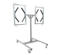 Treeisland Supporto per verniciatura dei cerchioni con supporti girevoli a 360° per 2 cerchioni, supporto per verniciatura per mozzi ruota da lavorare