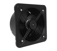 Treeisland Ventilatore di scarico, 300 mm, nero, ventole assiali 2677 m³/h, ventilatore industriale da parete per la ventilazione e la ventilazione in bagno, cucina