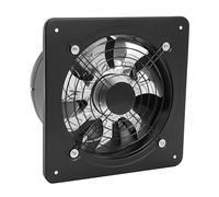 Treeisland Ventilatore di scarico da 10 pollici, 2600 giri/min, ventilatore da parete industriale, per sfiato e ventilazione in bagno, cucina, nero