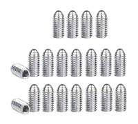 Treer 20-Pcs M10 Spring Hex Socket Ball Point Grub Plunger Screws Set made of Stainless steel 304, hexagon socket ball point Set Screws (M10 x 25 mm)