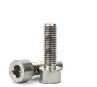 Treer 20-PCS M5 Bulloni a testa esagonale completamente filettati in titanio puro,Viti a brugola, Allen Bulloni,Viti a Macchina (M5 x 10)