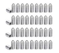 Treer 40-Pcs M3 Spring Hex Socket Ball Point Grub Plunger Screws Set made of Stainless steel 304, hexagon socket ball point Set Screws (M3 x 6 mm)