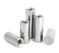 Treer 50-Pcs Internal Thread Cylindrical Dowel Pin OD=4mm made of 304 Stainless Steel,Elements Metal Shelf Pegs / Rod Fasten (Φ4x20-M3x6,Acciaio inossidabile 304)