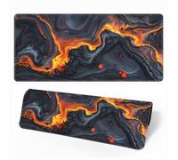 Treer Arte Astratta Tappetino Mouse, Tappetino Mouse XXL/XL/L, Tappetino Mouse Gaming con Base Gomma Antiscivolo e Bordi Cuciti, Mouse Pad per Ufficio e Casa (Antracite,900x400mm)