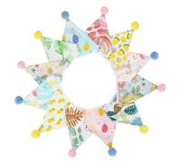 Treer Bandierine Colorate in Tessuto,Compleanno Bandiere Triangolari Ghirlanda di Bandierine Decorazione Festa Festone Striscione per Compleanno Giardino (B)