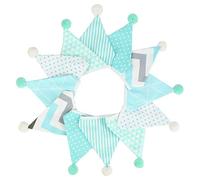 Treer Bandierine Colorate in Tessuto,Compleanno Bandiere Triangolari Ghirlanda di Bandierine Decorazione Festa Festone Striscione per Compleanno Giardino (F)