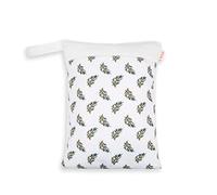 Treer Borsa per Pannolini Bambini Stampa Floreale Impermeabile Riutilizzabile Multifunzione con Doppia Cerniera Sacchetto del Organizer per Neonato Pannolini e Biberon (Bianco)