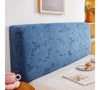 Treer Copri Testata Letto Matrimoniale Singolo, Copertura per Testiera Girasole 3D Copertura Protettiva Elastica et Lavabile Antipolver per Decorazione All-Inclusive (Azzurro,180cm)