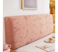 Treer Copri Testata Letto Matrimoniale Singolo, Copertura per Testiera Girasole 3D Copertura Protettiva Elastica et Lavabile Antipolver per Decorazione All-Inclusive (Rosa,180cm)