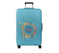 Treer Copri Valigia Elasticizzato Grande Media Piccola, Valigia Coprivaligia Elastico Bagaglio da Viaggio Copertura Lavabile Ottimo per 18-32 pollici (Viaggi globali 5,L)