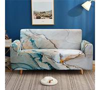 Treer Copridivano Universale Elasticizzato, 3D Marmo Stampa 1 2 3 4 Posti Copridivani Spandex Elastico Antiscivolo Divano Copertine Copertura Mobili Decorative (Pietra Rotta,2 Posti)