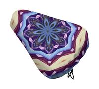 Treer Coprisella Bici Impermeabile, Vintage Sella Bici Comoda, Sella Mtb Regolabile, Coprisella Bicicletta Adatto alla Maggior Parte delle Biciclette (Mandala Moderna,2 Pezzi)