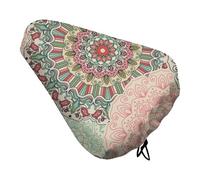 Treer Coprisella Bici Impermeabile, Vintage Sella Bici Comoda, Sella Mtb Regolabile, Coprisella Bicicletta Adatto alla Maggior Parte delle Biciclette (Mandala Classica,2 Pezzi)