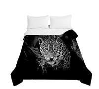 Treer Estivo Trapunta Singolo Matrimoniale,Copriletto Multiuso con Imbottitura Cotone, 3D Stampato Leopardo, Leggero e Lavabile, Trapunte Trapuntato in Microfibra (Leopardo 1,200x230cm)